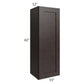 RTA Brazilian Shaker 15" x 42" Wall Cabinet with 1 Decorative End Panel