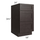RTA Brazilian Shaker 18" Drawer Base Cabinet with 2 Decorative End Panels