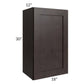 RTA Brazilian Shaker 18" x 30" Wall Cabinet