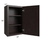 RTA Brazilian Shaker 18" x 30" Wall Cabinet with 2 Decorative End Panels