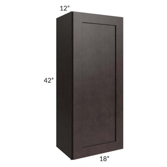RTA Brazilian Shaker 18" x 42" Wall Cabinet with 2 Decorative End Panels