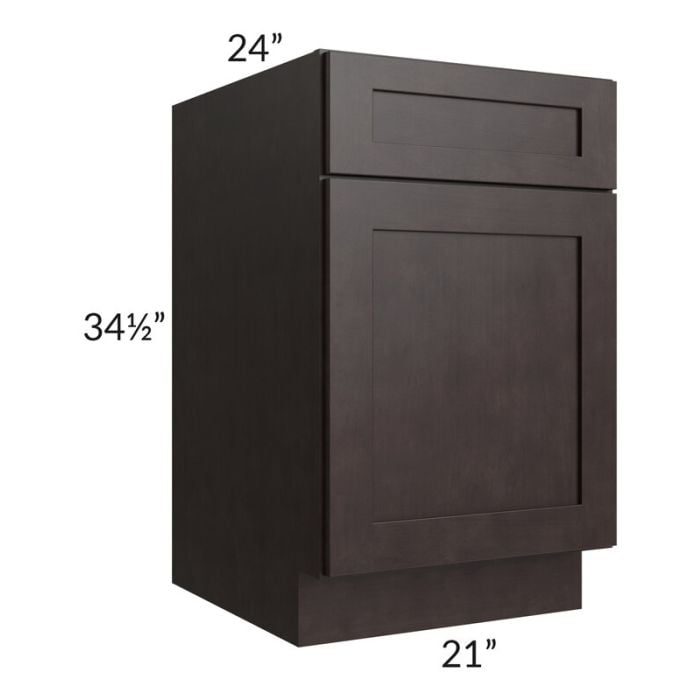 RTA Brazilian Shaker 21" Base Cabinet with 2 Decorative End Panels