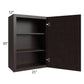 RTA Brazilian Shaker 21" x 30" Wall Cabinet with 1 Decorative End Panel