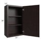 RTA Brazilian Shaker 21" x 36" Wall Cabinet with 1 Decorative End Panel