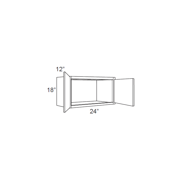 RTA Brazilian Shaker 24" x 18" Wall Cabinet