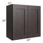 RTA Brazilian Shaker 24" x 24" Wall Cabinet