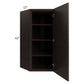 RTA Brazilian Shaker 24" x 42" Wall Diagonal Corner Cabinet