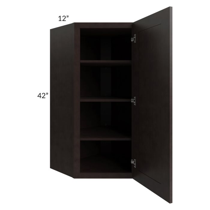 RTA Brazilian Shaker 24" x 42" Wall Diagonal Corner Cabinet