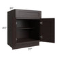 RTA Brazilian Shaker 27" Base Cabinet with 1 Decorative End Panel