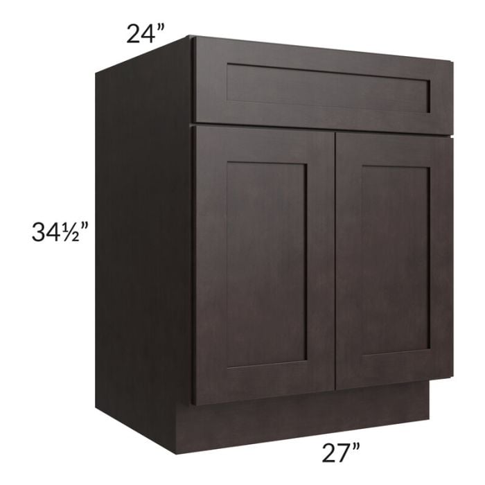 RTA Brazilian Shaker 27" Base Cabinet with 2 Roll Out Trays