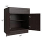 RTA Brazilian Shaker 30" Base Cabinet with 2 Decorative End Panels and 2 Roll Out Trays