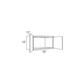 RTA Brazilian Shaker 30" x 18" Wall Cabinet