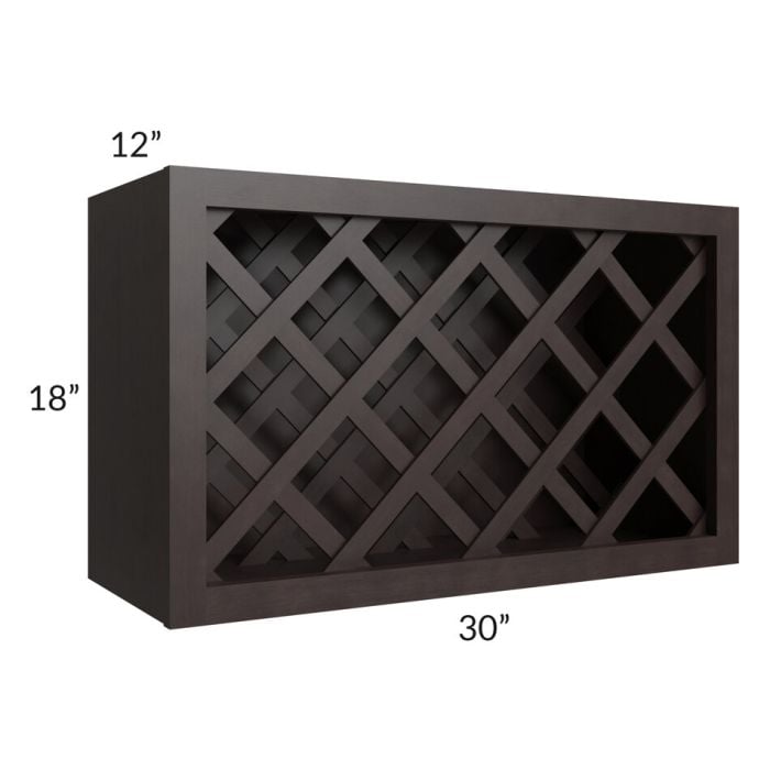 RTA Brazilian Shaker 30" x 18" Wine Rack Cabinet