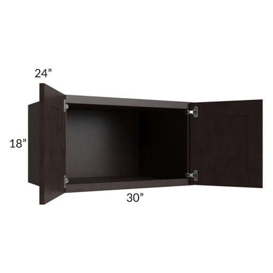 RTA Brazilian Shaker 30" x 18" x 24" Wall Cabinet