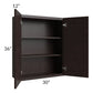 RTA Brazilian Shaker 30" x 36" Wall Cabinet with 1 Decorative End Panel