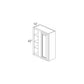 RTA Brazilian Shaker 30" x 42" Blind Wall Cabinet