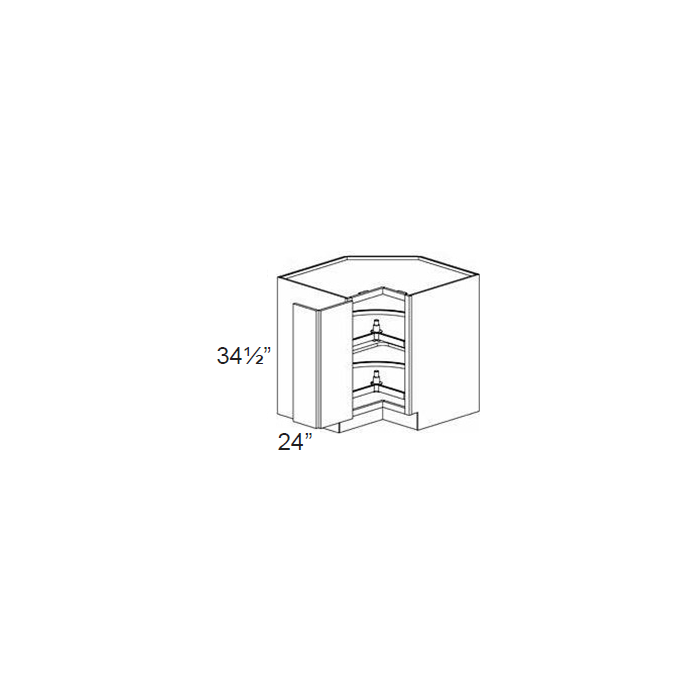 RTA Brazilian Shaker 33" Lazy Susan Base Cabinet
