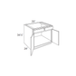 RTA Brazilian Shaker 33" Sink Base Cabinet