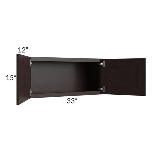 RTA Brazilian Shaker 33" x 15" Wall Cabinet