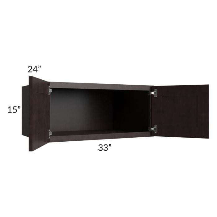 RTA Brazilian Shaker 33" x 15" x 24" Wall Cabinet