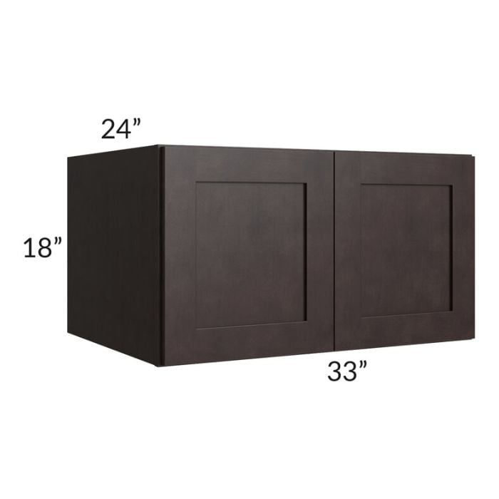 RTA Brazilian Shaker 33" x 18" x 24" Wall Cabinet