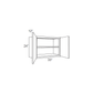 RTA Brazilian Shaker 33" x 24" Wall Cabinet