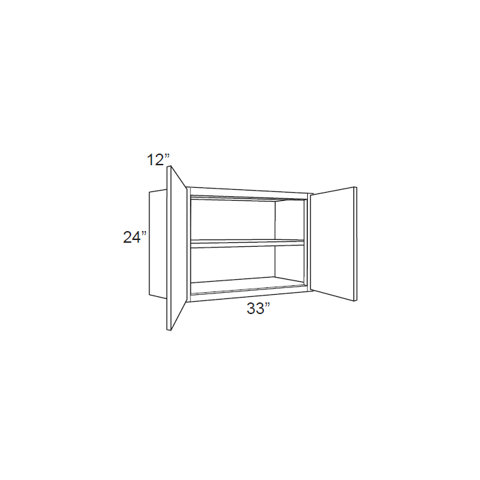 RTA Brazilian Shaker 33" x 24" Wall Cabinet