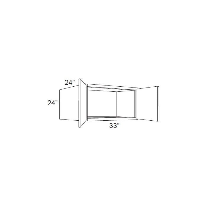 RTA Brazilian Shaker 33" x 24" x 24" Wall Cabinet