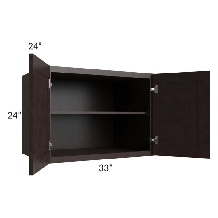 RTA Brazilian Shaker 33" x 24" x 24" Wall Cabinet