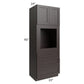 RTA Brazilian Shaker 33" x 90" Oven Cabinet with 2 Decorative End Panels