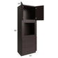 RTA Brazilian Shaker 33" x 96" Oven Cabinet with 1 Decorative End Panel