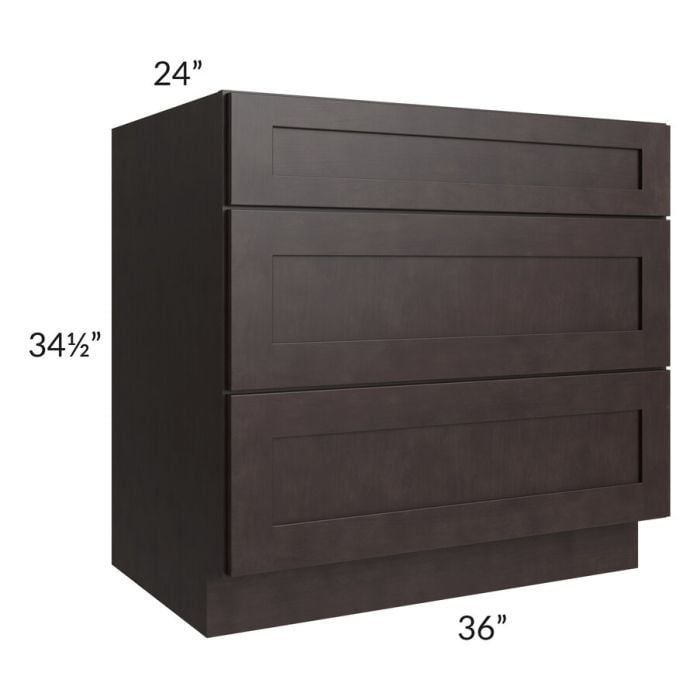 RTA Brazilian Shaker 36" Drawer Base Cabinet