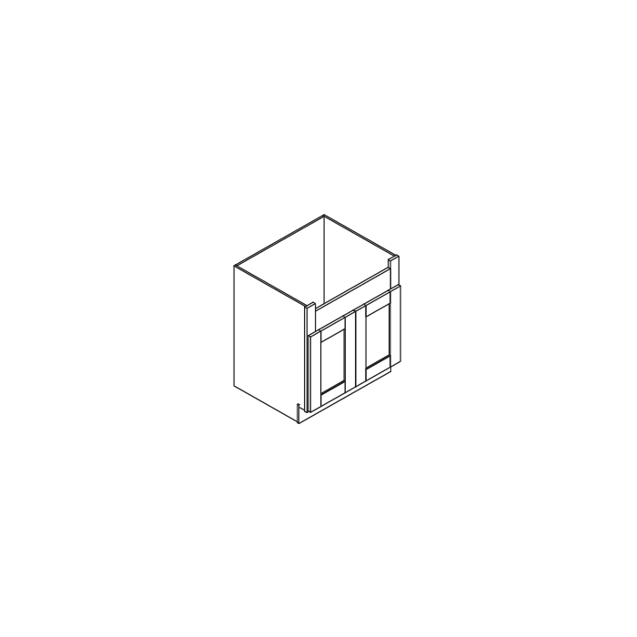 RTA Brazilian Shaker 36" Farm Sink Base Cabinet