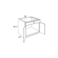 RTA Brazilian Shaker 36" Sink Base Cabinet