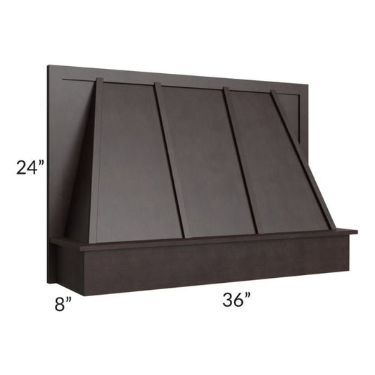 RTA Brazilian Shaker 36" Wood Range Hood