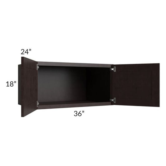 RTA Brazilian Shaker 36" x 18" x 24" Wall Cabinet