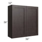 RTA Brazilian Shaker 36" x 36" Wall Cabinet