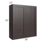 RTA Brazilian Shaker 36" x 42" Wall Cabinet with 2 Decorative End Panels