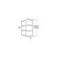 RTA Brazilian Shaker 5" x 30" Wall End Shelf Cabinet