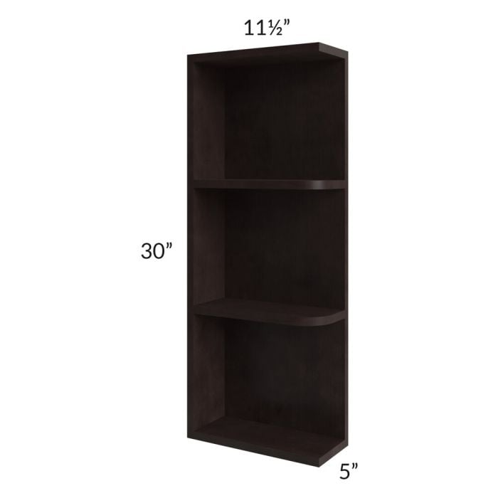 RTA Brazilian Shaker 5" x 30" Wall End Shelf Cabinet