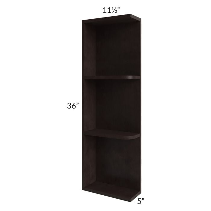 RTA Brazilian Shaker 5" x 36" Wall End Shelf Cabinet