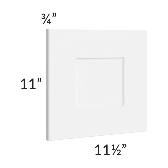 RTA Brilliant White Shaker 12" x 12" Wall Decorative Door