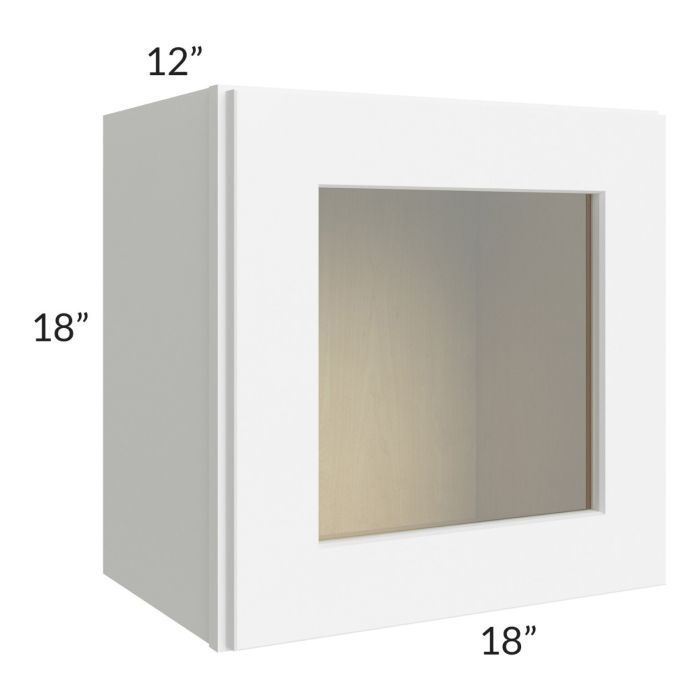 RTA Brilliant White Shaker 18" x 18" Decorative Wall Cabinet