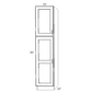 RTA Brilliant White Shaker 18" x 84" x 24" Wall Pantry Cabinet with 2 Decorative End Panel and 2 Rollout Trays