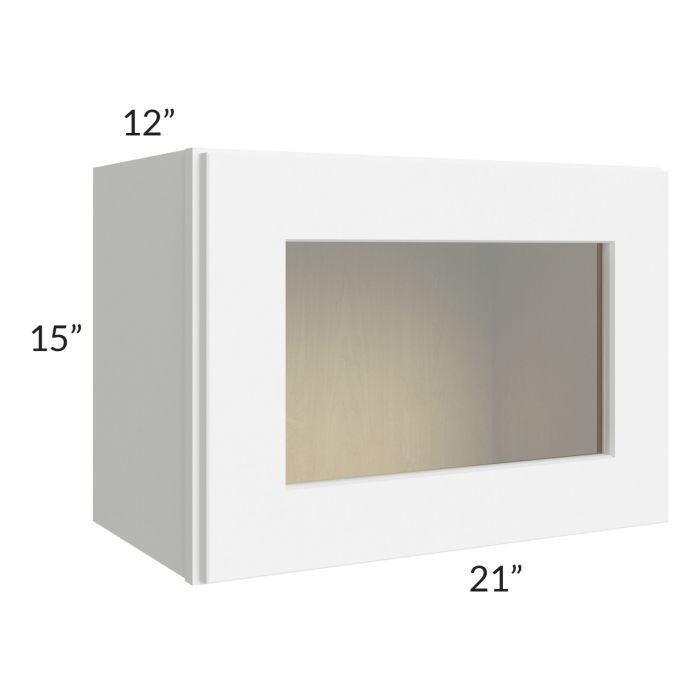 RTA Brilliant White Shaker 21" x 15" Decorative Wall Cabinet