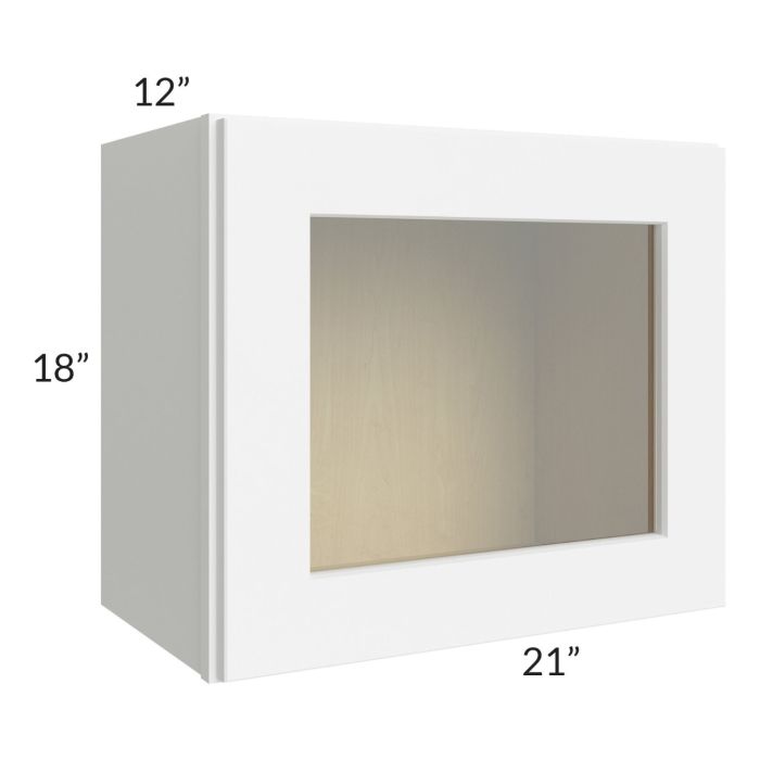 RTA Brilliant White Shaker 21" x 18" Decorative Wall Cabinet