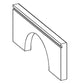 RTA Brilliant White Shaker 24" Arched Apron Toe Kick
