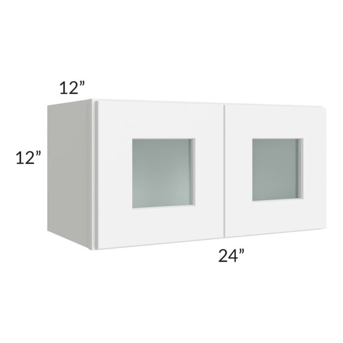 RTA Brilliant White Shaker 24" x 12" Decorative Wall Cabinet