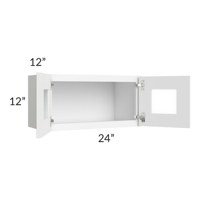 RTA Brilliant White Shaker 24" x 12" Decorative Wall Cabinet