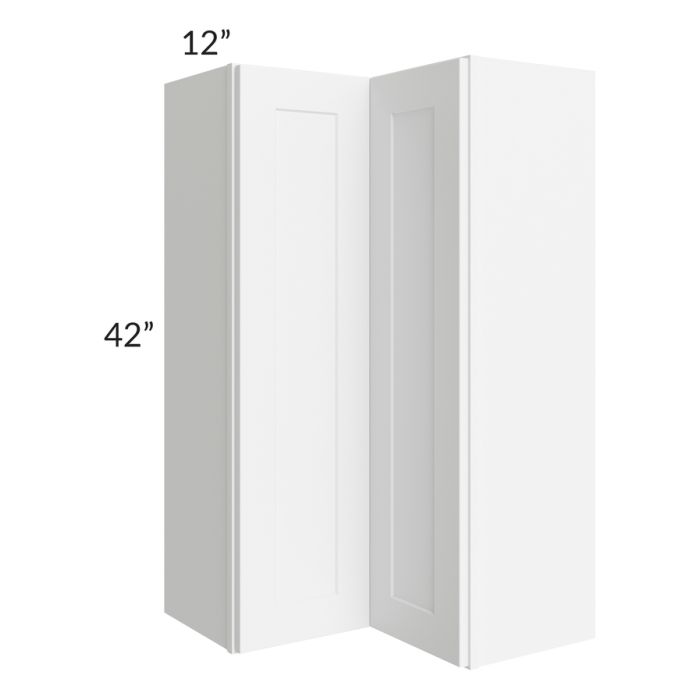 RTA Brilliant White Shaker 24" x 42" Wall Easy Reach Cabinet